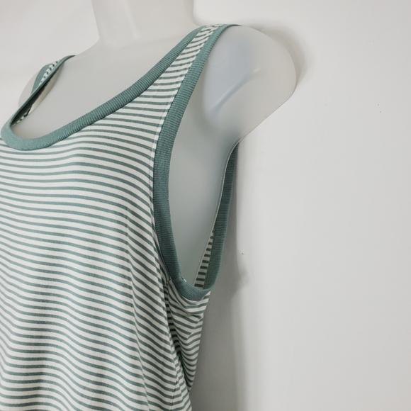 Splendid Sage Green And White Tank Top - Picture 4 of 8